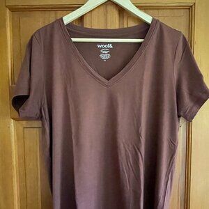 XL WOOL& MORGAN T-SHIRT PLUM